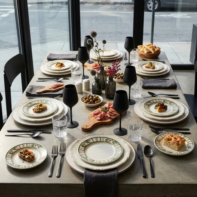 AI-designed table setting