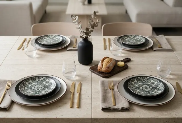 AI-designed table setting