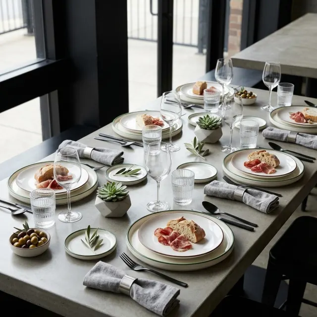 AI-designed table setting