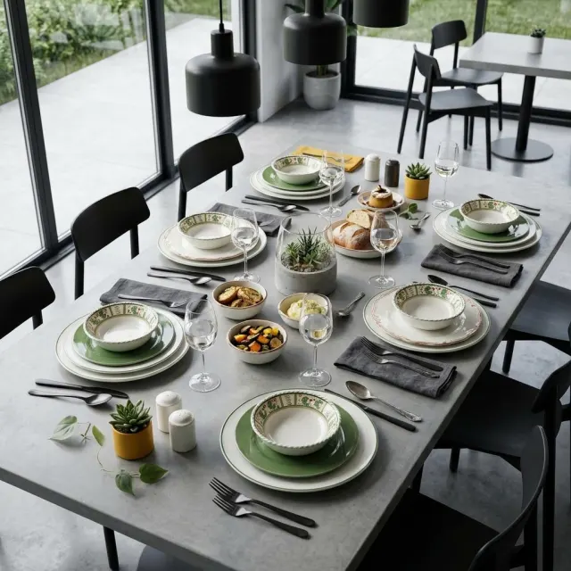 AI-designed table setting