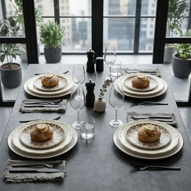 AI-designed table setting