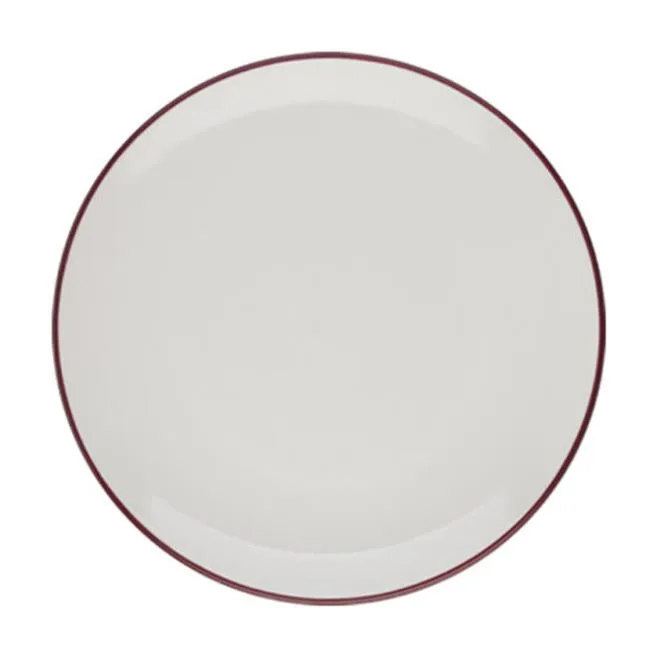Modest Maroon Lona Flat Plate 19 cm