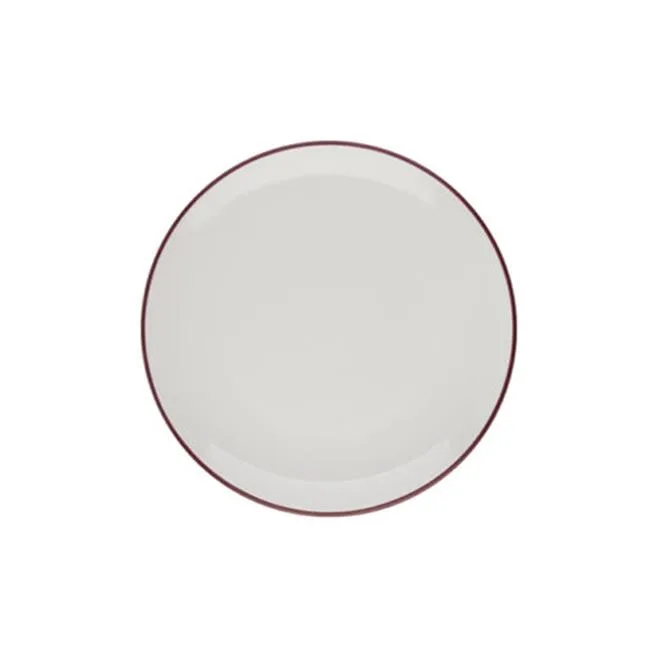 Modest Maroon Lona Saucer 19 cm