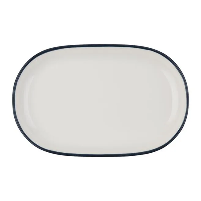 Modest Navy Magnus Oval Platter 28 cm