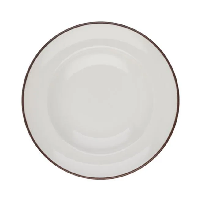 Modest Brown Miro Deep Plate 25 cm 420 cc