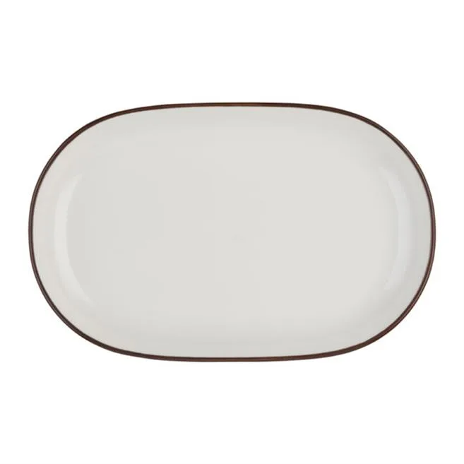 Modest Brown Magnus Oval Platter 18 cm