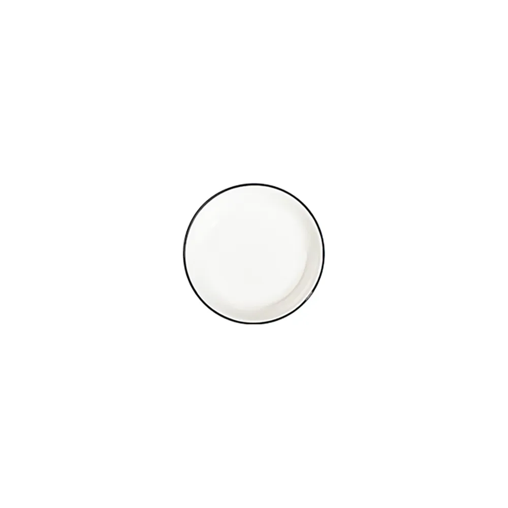 Modest Black Lona Deep Plate 15 cm 240 cc