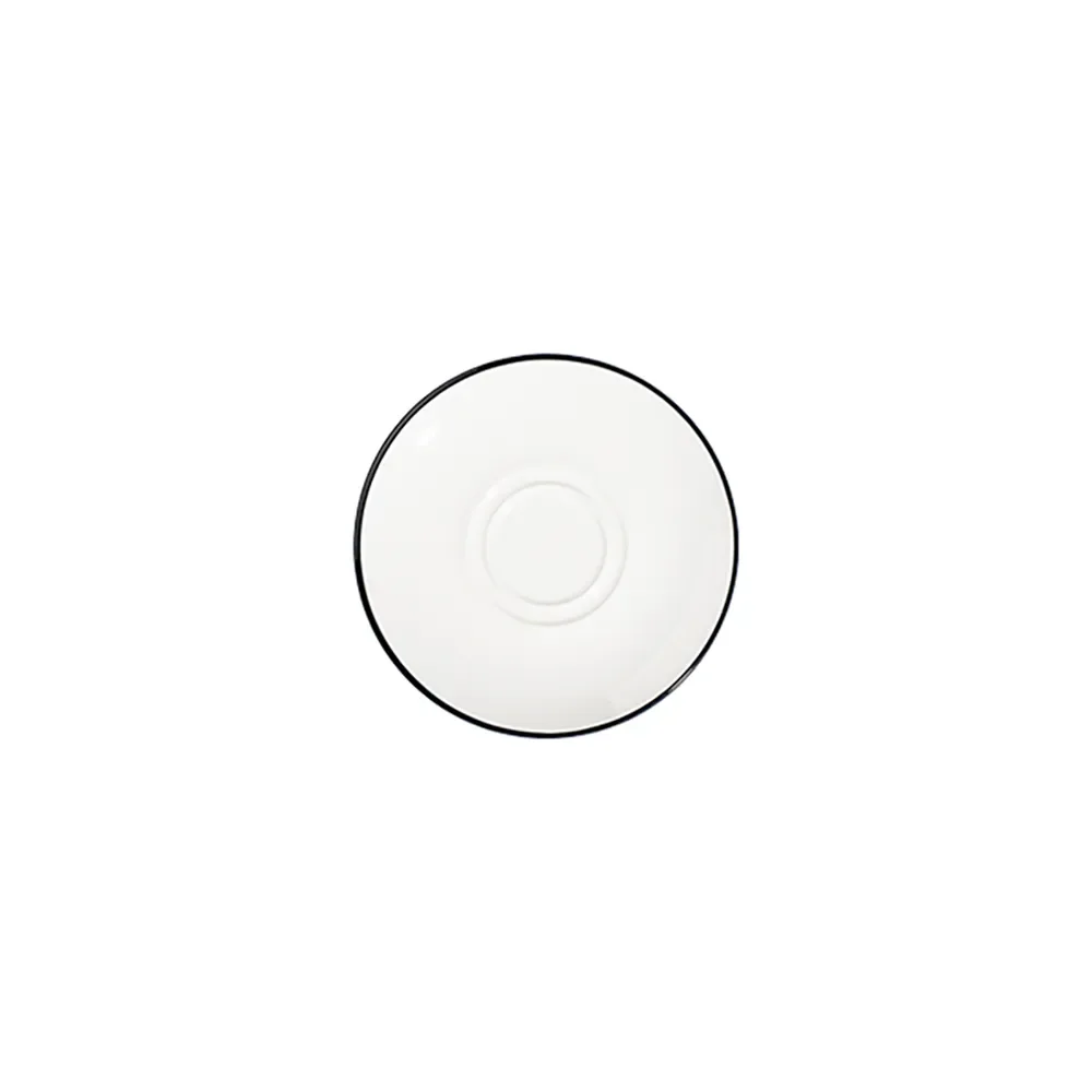 Modest Black Lona Saucer 19 cm
