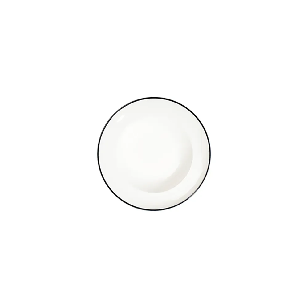 Modest Black Miro Deep Plate 20 cm 170 cc