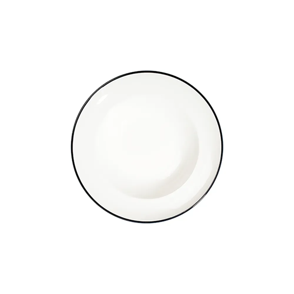 Modest Black Miro Deep Plate 28 cm 560 cc