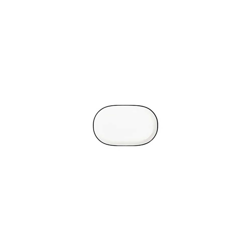 Modest Black Magnus Oval Platter 14 cm