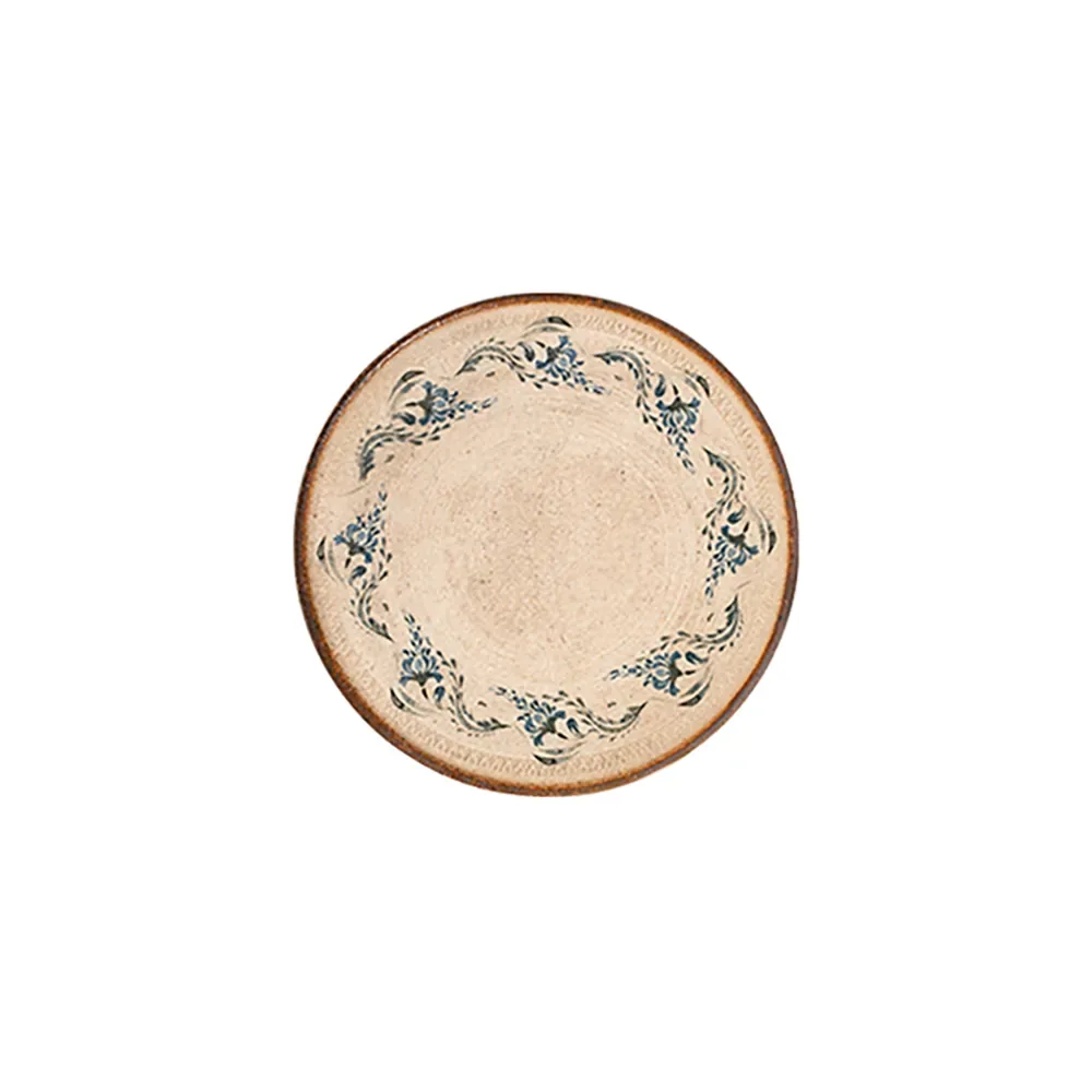 Voyage Navy Lona Düz Tabak 25 cm