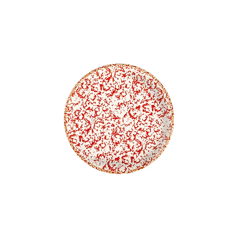 Venecia Maroon Lona Flat Plate 25 cm