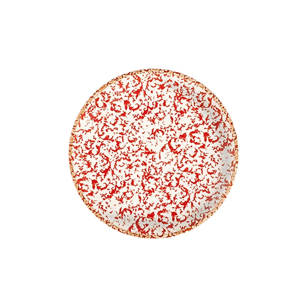 Venecia Maroon Lona Flat Plate 30 cm