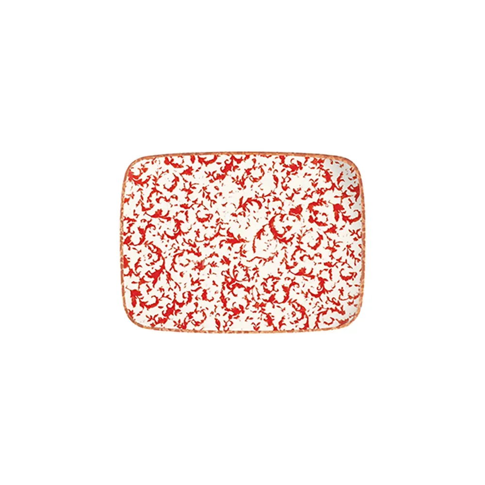 Venecia Maroon Quadro Rectangular Plate 31 cm (27 * 20)