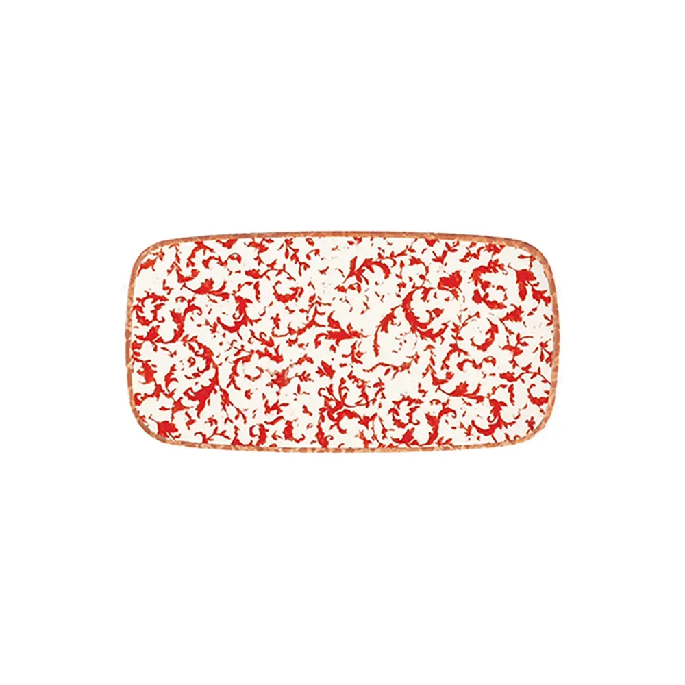 Venecia Maroon Quadro Rectangular Plate 35 cm (34 * 16)