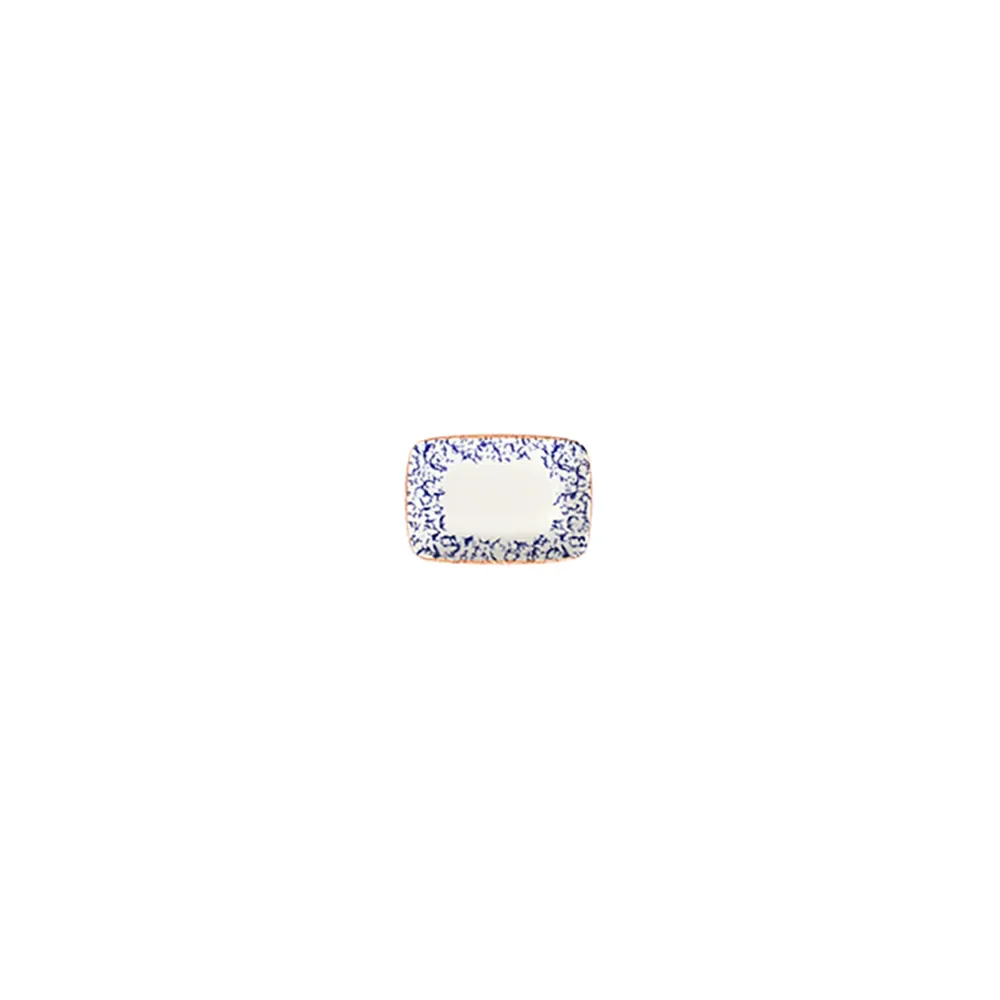 Venecia Navy W Quadro Rectangular Platter 11 cm (10 * 7)
