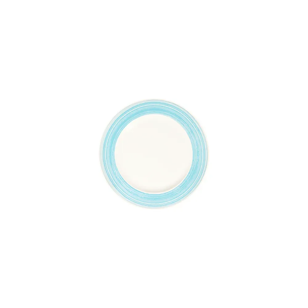 Fresh Blue Frame Flat Plate 19 cm