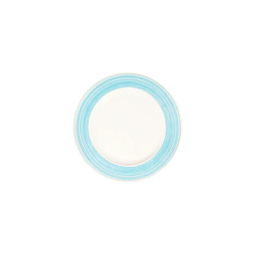 Fresh Blue Frame Flat Plate 23 cm