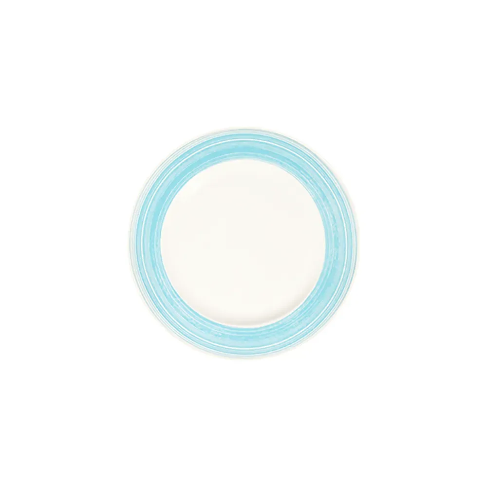 Fresh Blue Frame Flat Plate 25 cm