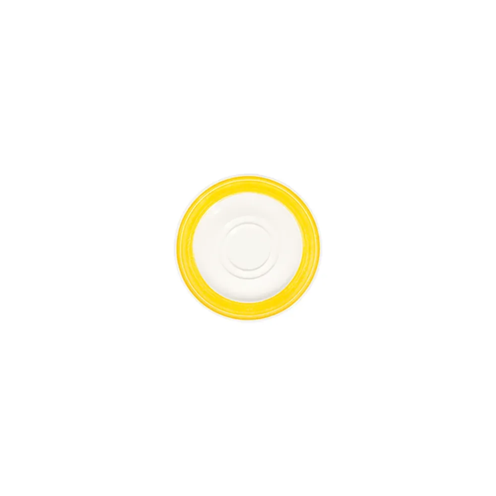 Fresh Yellow Frame Saucer 16 cm