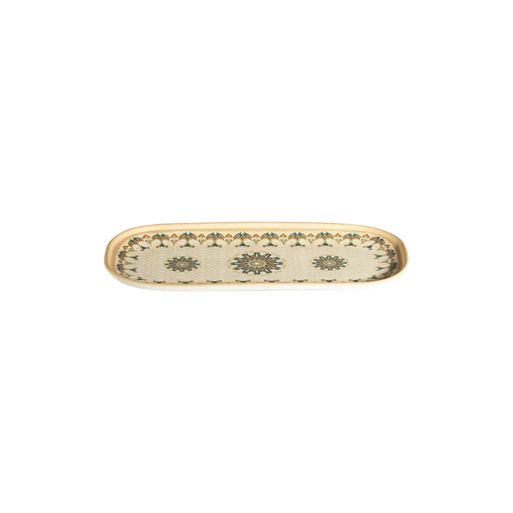 Qasbah Tima Oval Platter 28 cm (28 * 13)