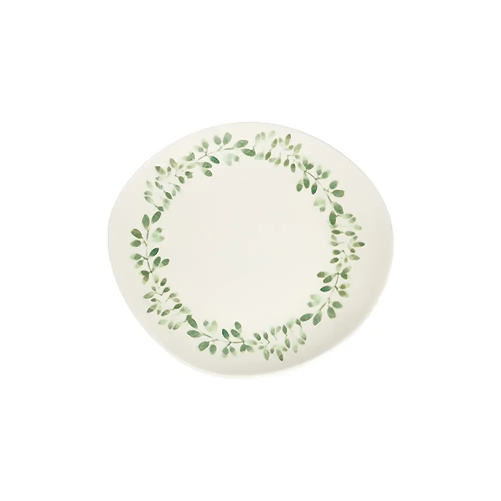 Garden Green  Pebble Flat Plate 21 cm