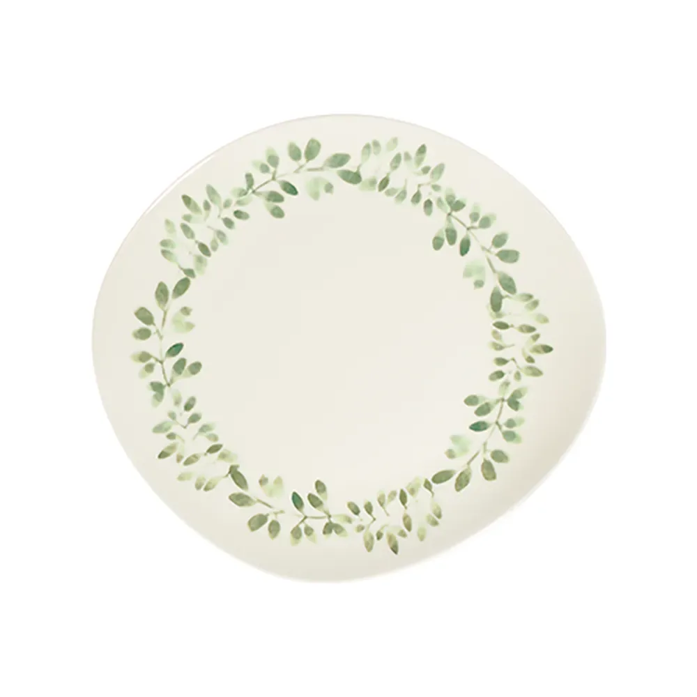 Garden Green  Pebble Flat Plate 27 cm