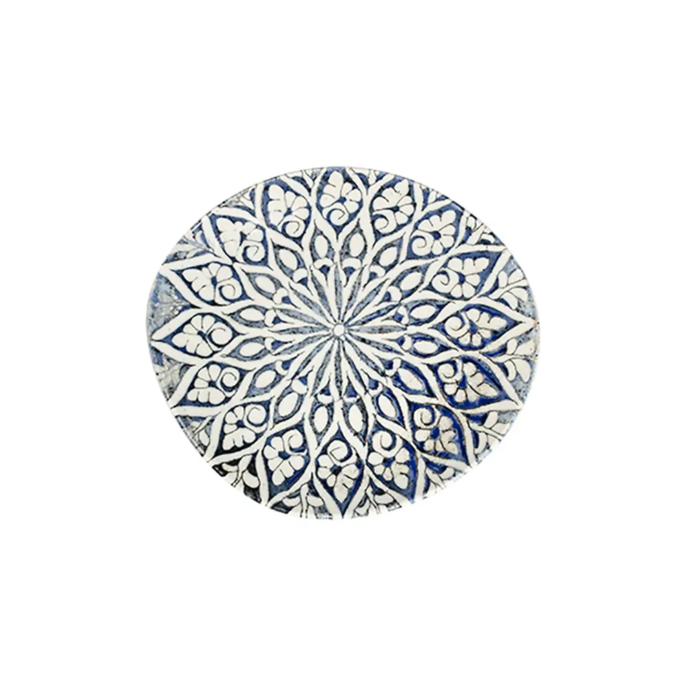 Granada Blue Pebble Flat Plate 21 cm