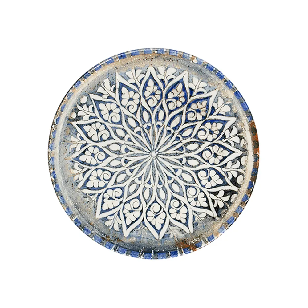 Granada Blue Tuval Flat Plate 25 cm