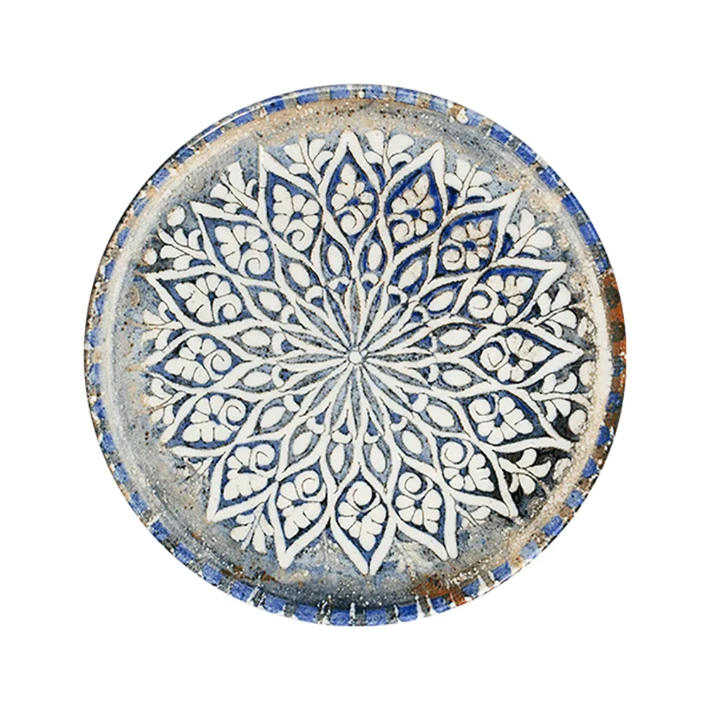 Granada Blue Tuval Flat Plate 28 cm