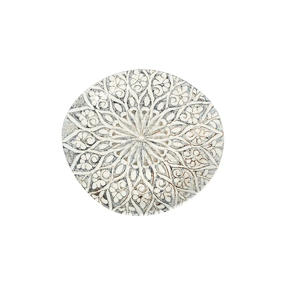 Granada Grey Pebble Flat Plate 21 cm
