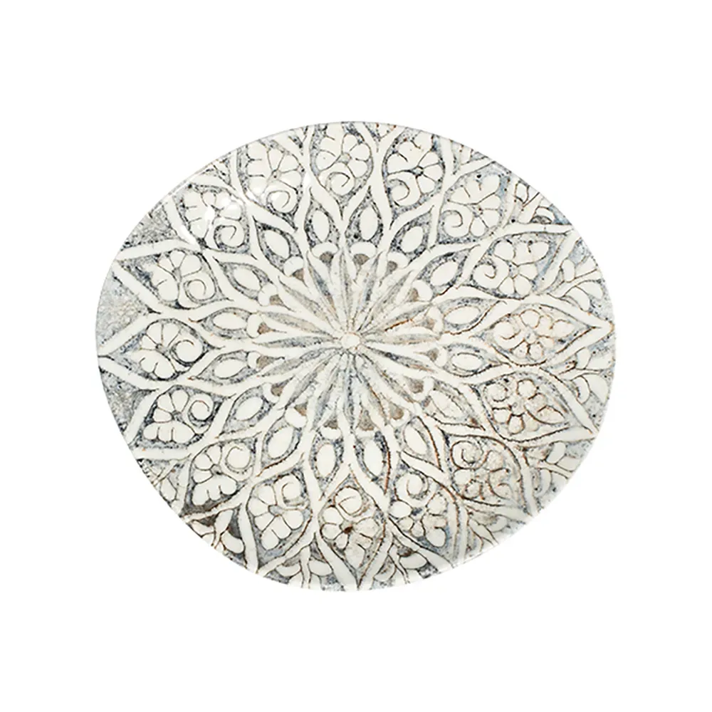 Granada Grey Pebble Flat Plate 27 cm