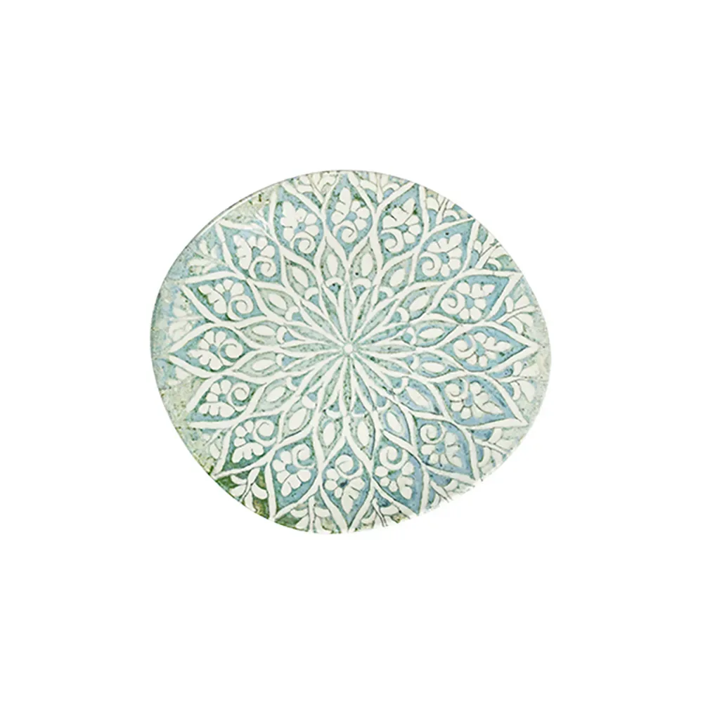 Granada Turquoise Pebble Düz Tabak 21 cm
