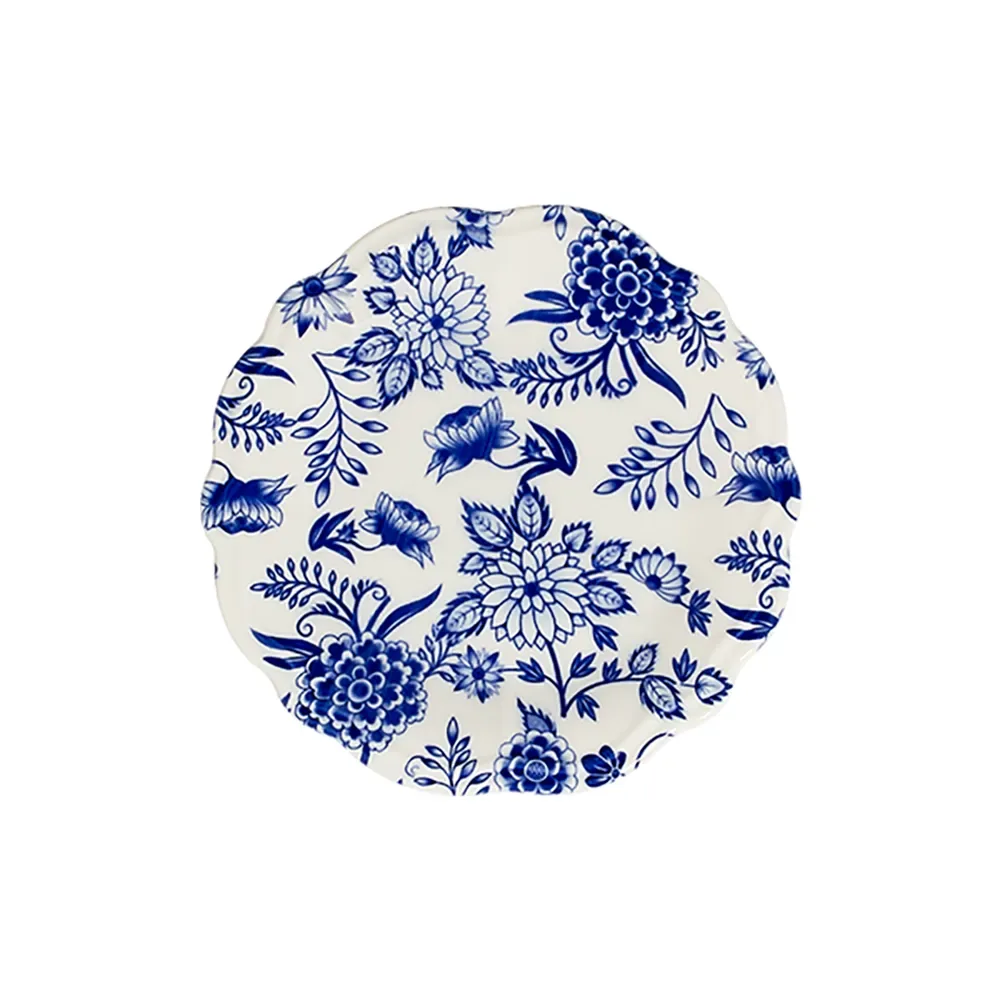 Herba Blue Fulya Deep Plate 22 cm