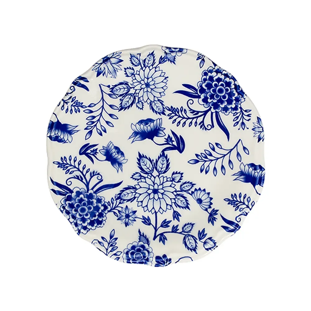 Herba Blue Fulya Flat Plate 26 cm