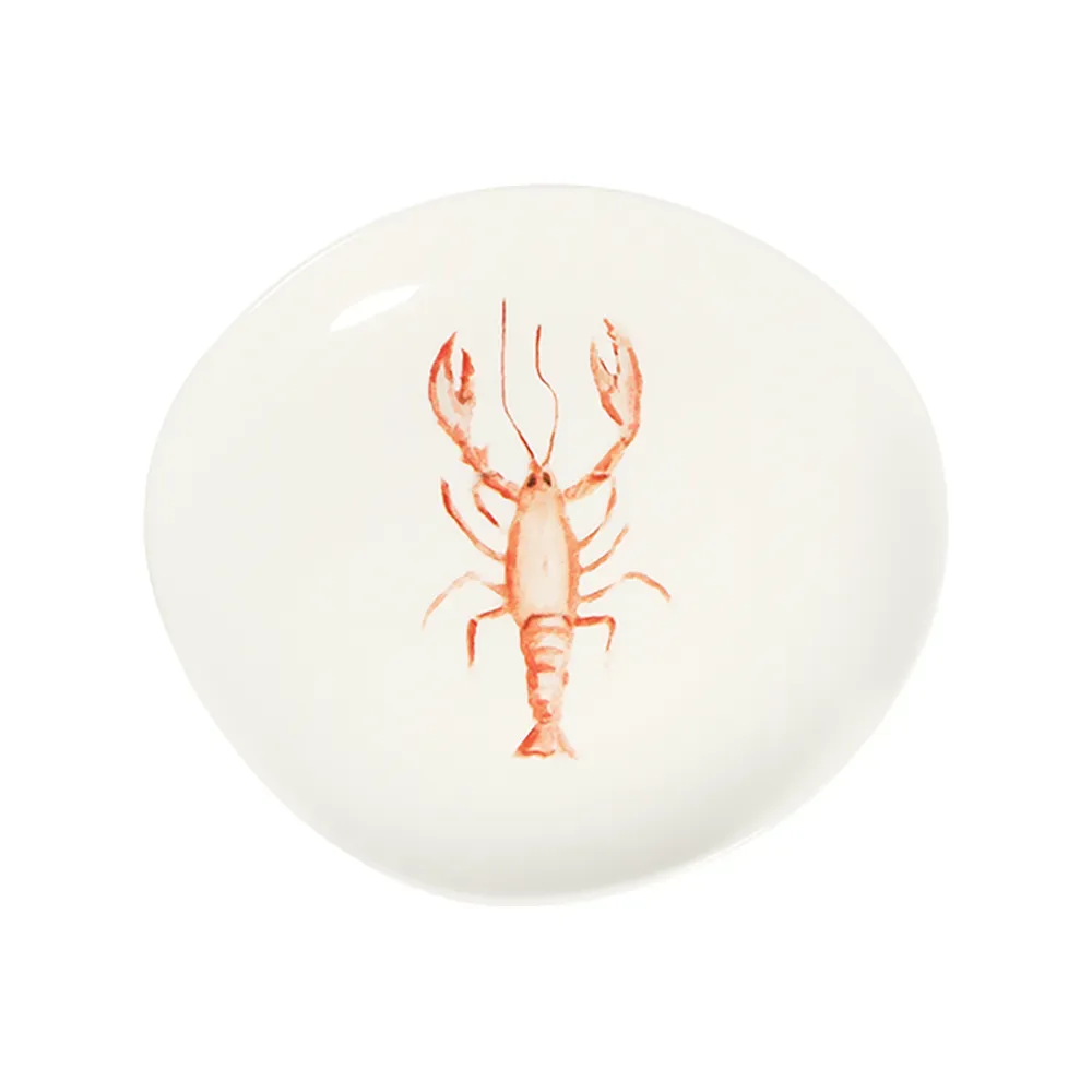 Lobster Blue Pebble Flat Plate 27 cm
