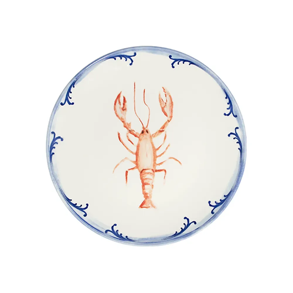Lobster Blue Tuval Flat Plate 25 cm