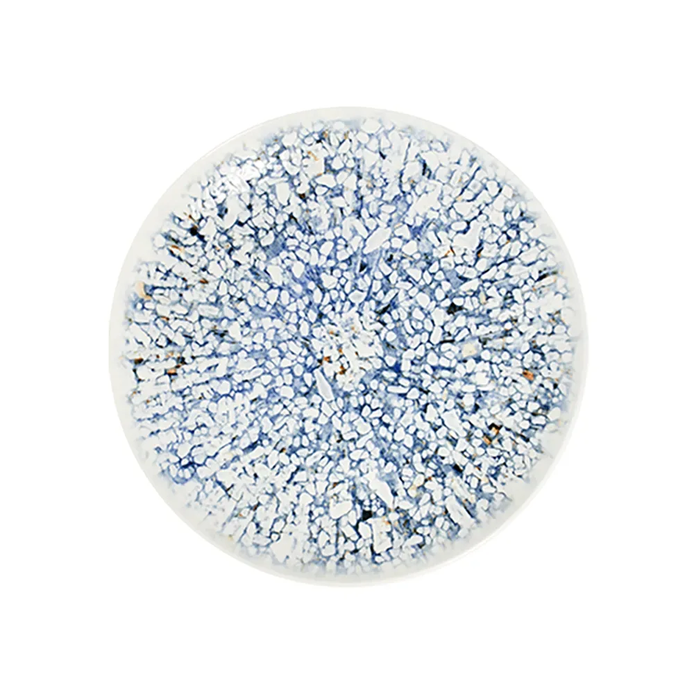 Mosaic Blue Tuval Flat Plate 25 cm