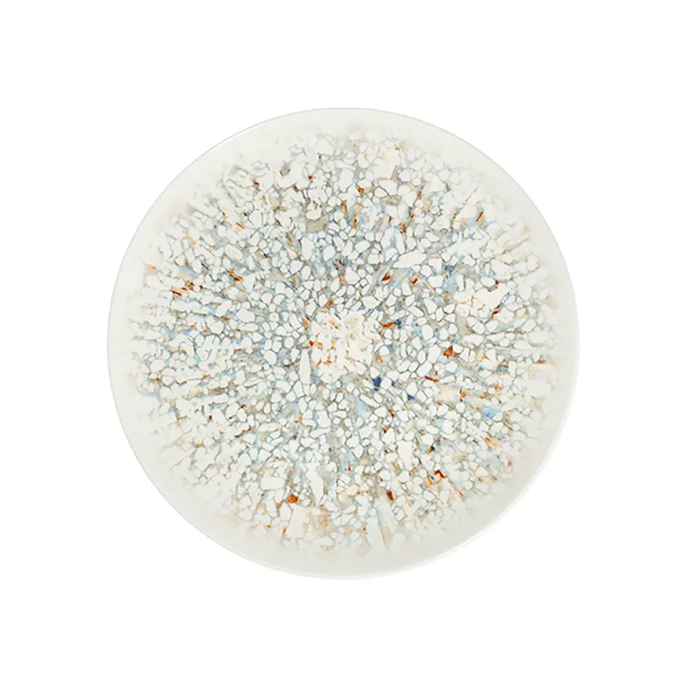 Mosaic Turquoise Tuval Flat Plate 25 cm
