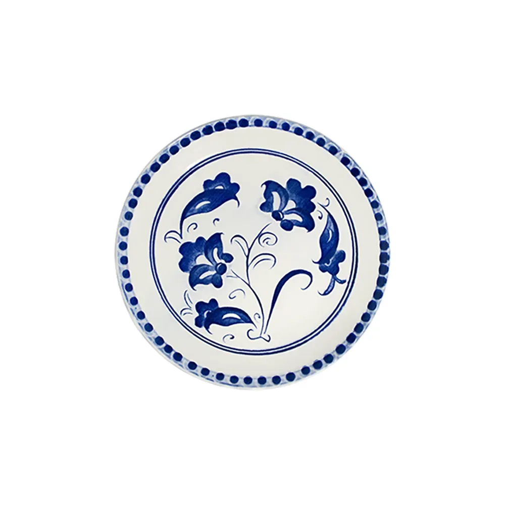 Petal Blue Tuval Flat Plate 20 cm