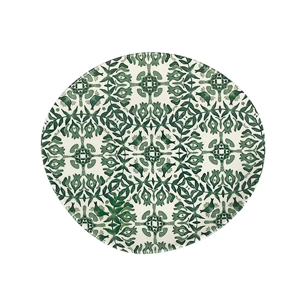 Seville Green Pebble Flat Plate 27 cm