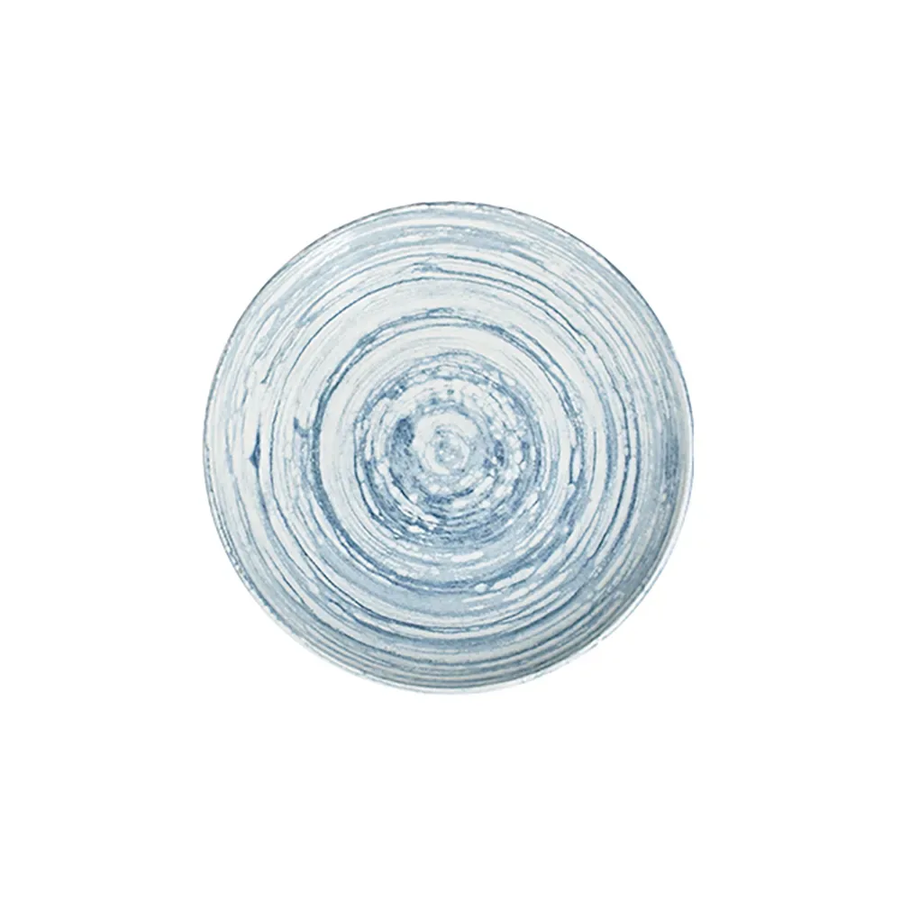 Swirl Blue Tuval Deep Plate 20 cm