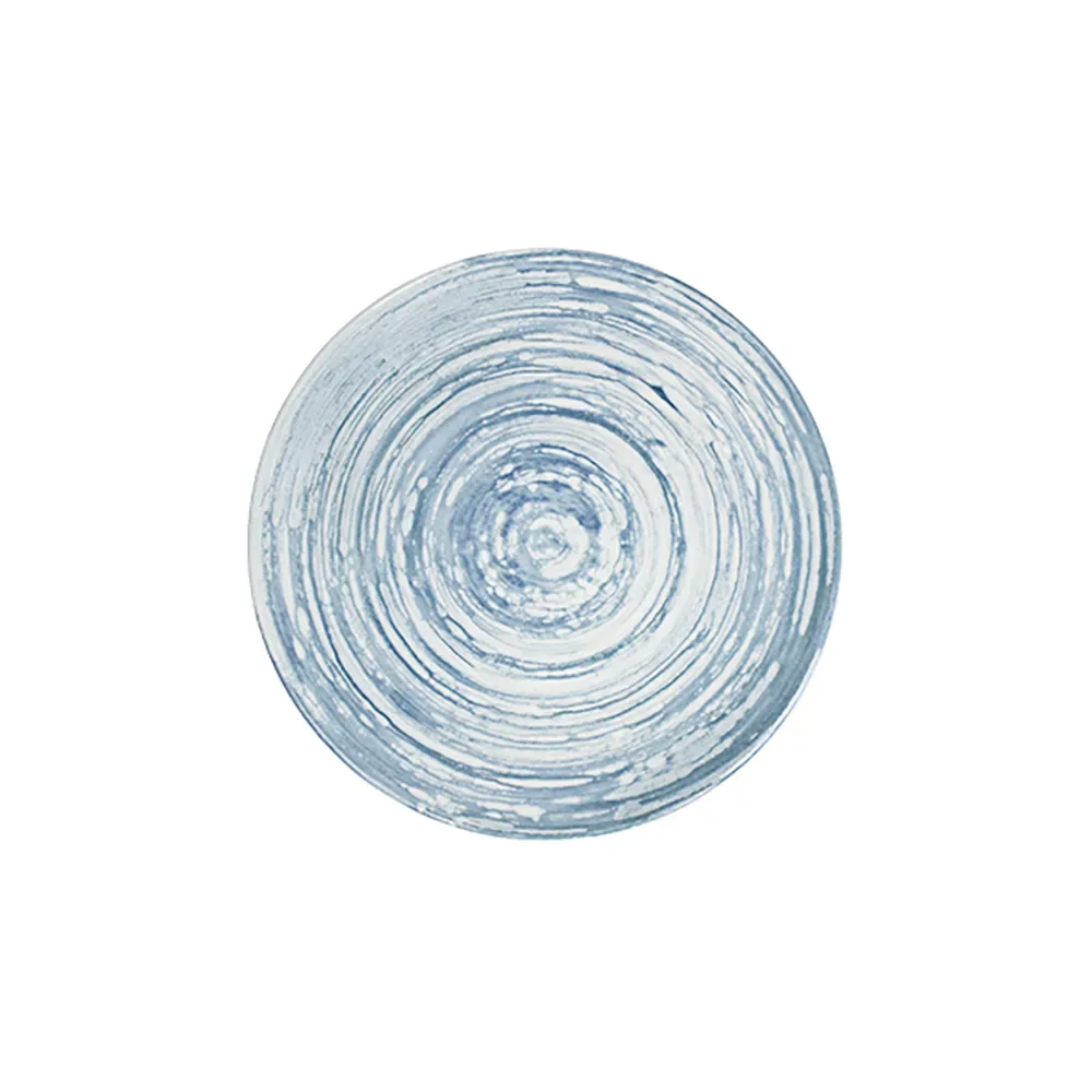 Swirl Blue Tuval Flat Plate 20 cm