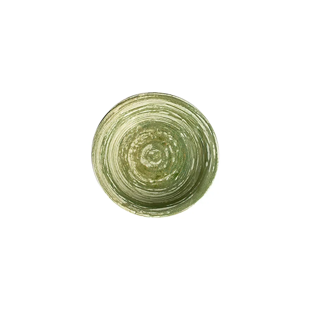 Swirl Green Tuval Bowl 15 cm