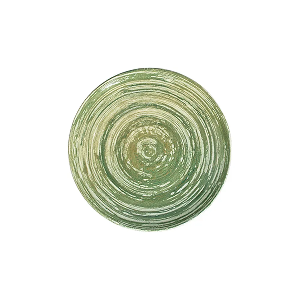 Swirl Green Tuval Deep Plate 20 cm
