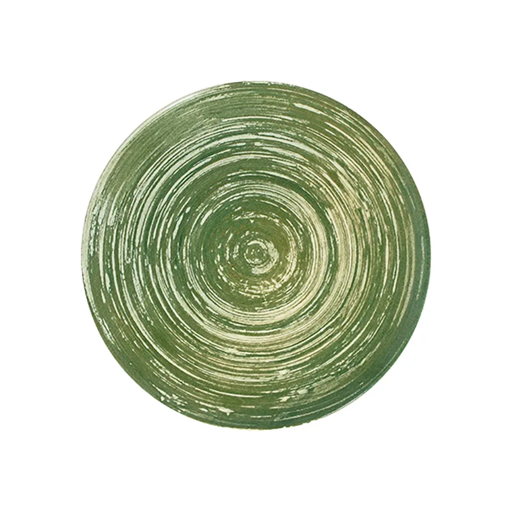 Swirl Green Tuval Flat Plate 25 cm