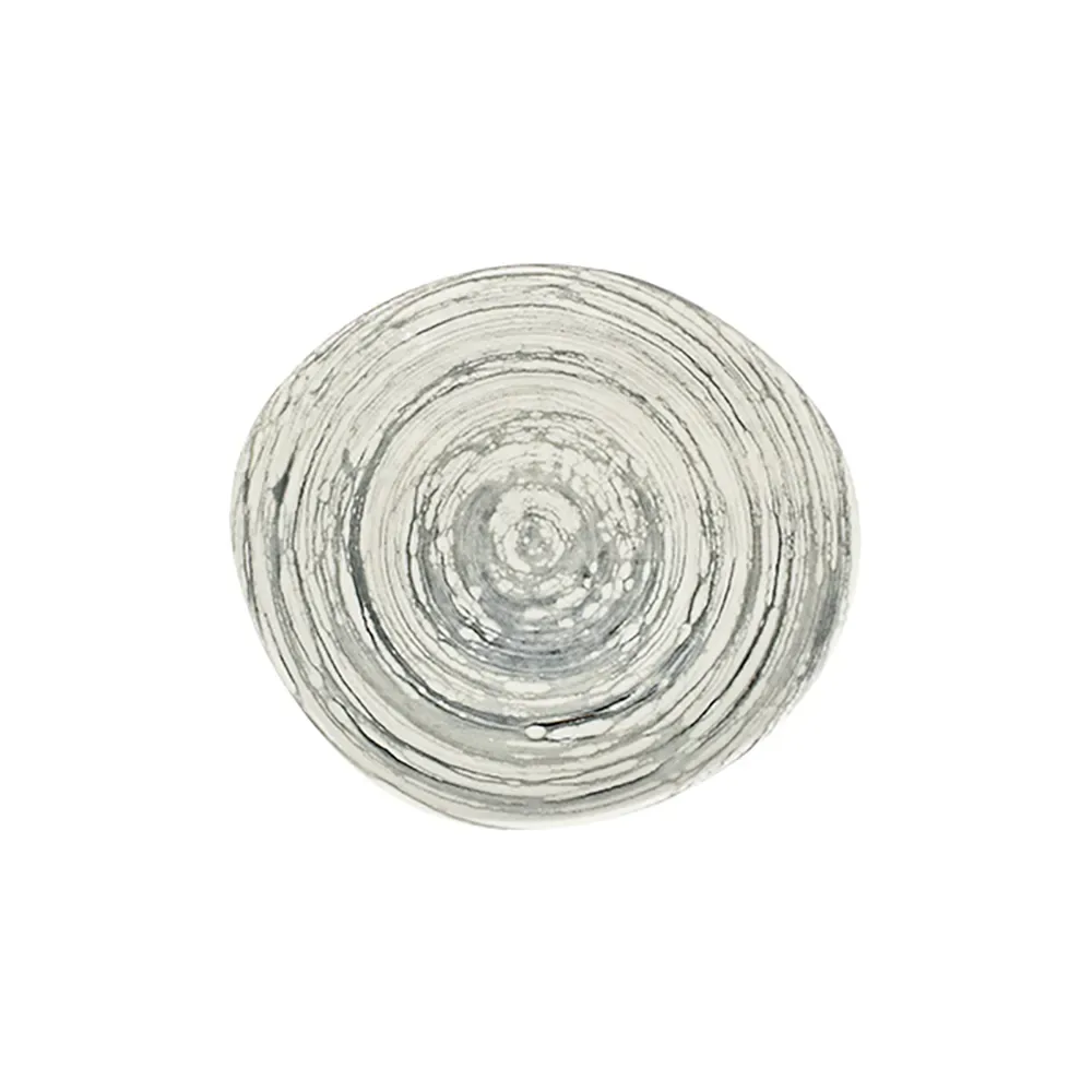 Swirl Grey Pebble Flat Plate 21 cm