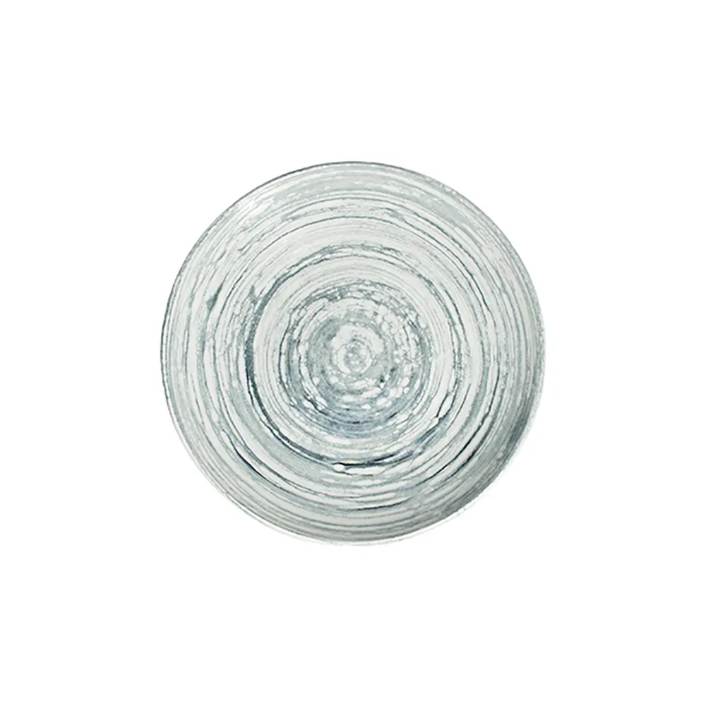 Swirl Grey Tuval Deep Plate 20 cm