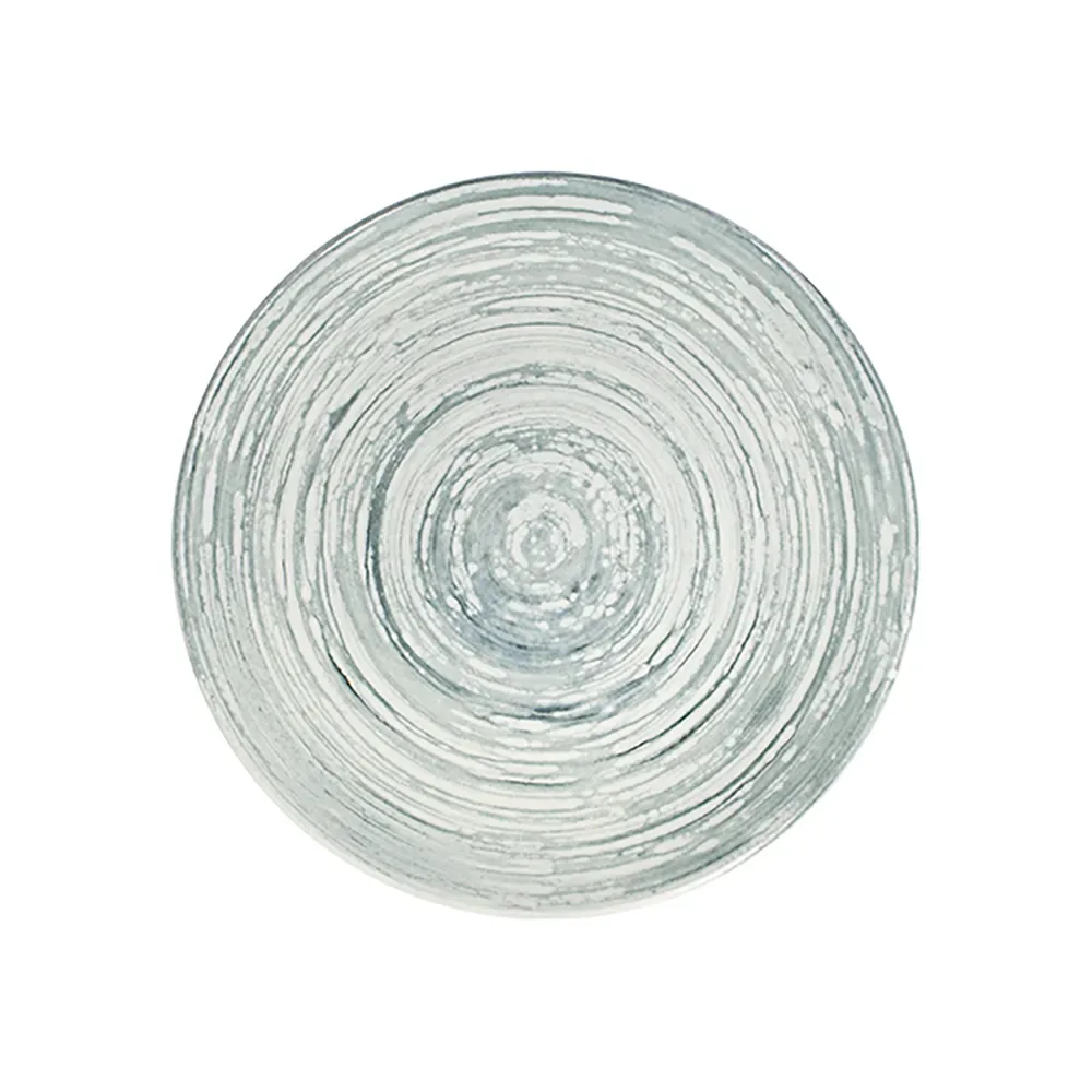 Swirl Grey Tuval Flat Plate 25 cm